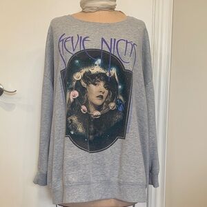 Stevie Nicks gray Graphic Sweatshirt